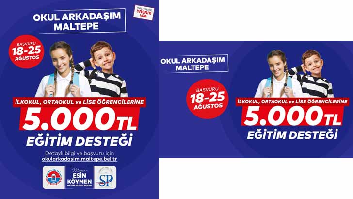 Maltepe Belediyesi Okul Arkadaşım Bursu Başvuruları