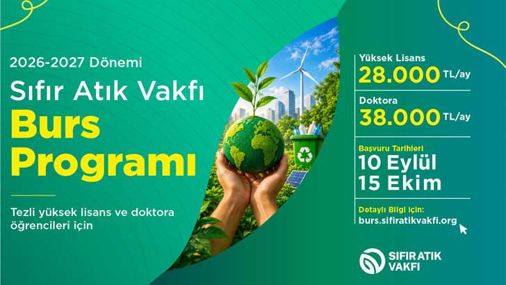Sıfır Atık Vakfı Burs Başvuruları 2026-2027