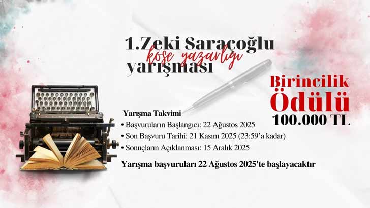 Ortadoğu Gazetesi Zeki Saraçoğlu Köşe Yazarlığı Yarışması