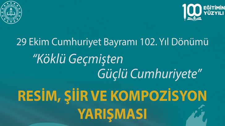 29 Ekim Cumhuriyet Bayramı Resim Şiir Ve Kompozisyon Yarışması