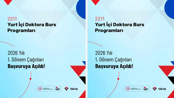Tübitak Yurt İçi Doktora Bursu Başvuruları 2026-1