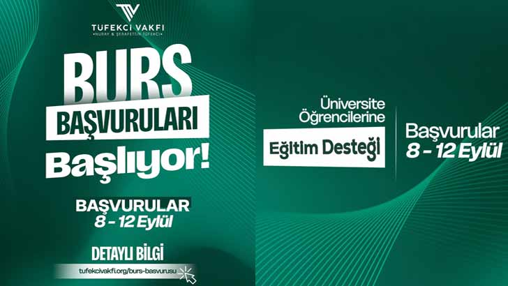 Tüfekci Vakfı Burs Başvuruları