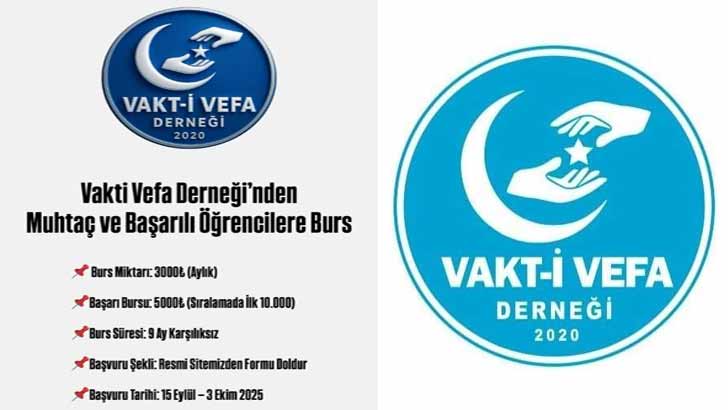 Vakti Vefa Derneği Burs Başvuruları