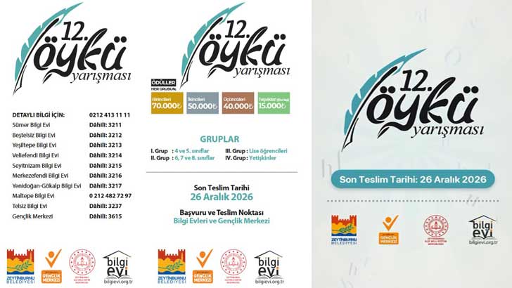 12. Zeytinburnu Belediyesi Öykü Yarışması