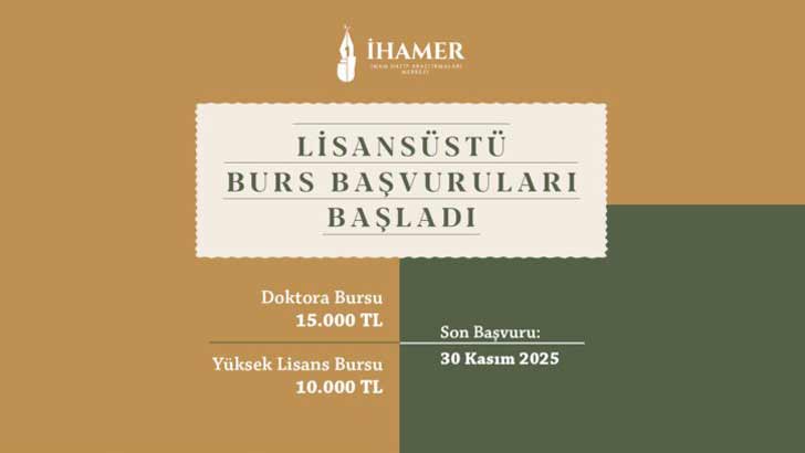 İHAMER Burs Başvuruları
