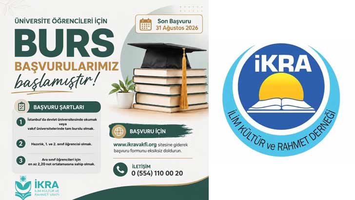 İKRA İlim Kültür Ve Rahmet Derneği Bursu Başvurusu 2026-2027