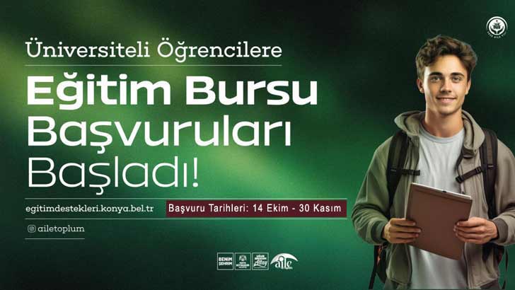 Konya Belediyesi Üniversite Burs Başvuruları 2026-2027