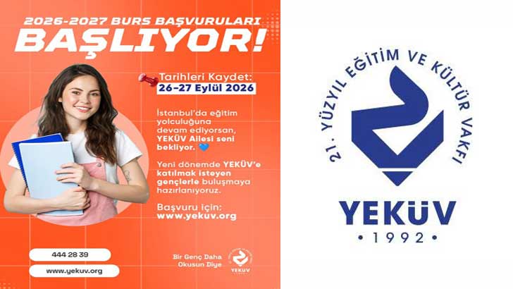 YEKÜV Vakfı Bursu Başvuruları