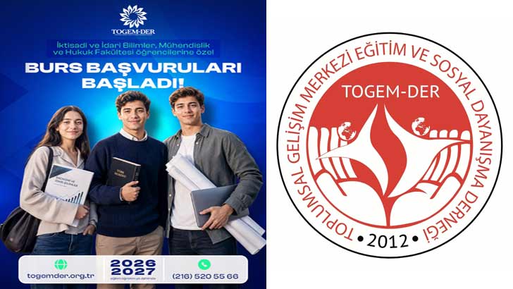 TOGEMDER Burs Başvurusu 2026-2027