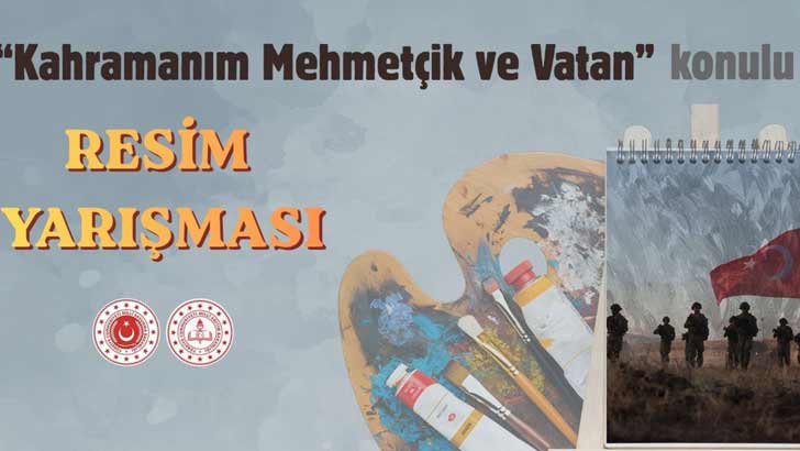 Kahramanım Mehmetçik Ve Vatan Konulu Resim Yarışması