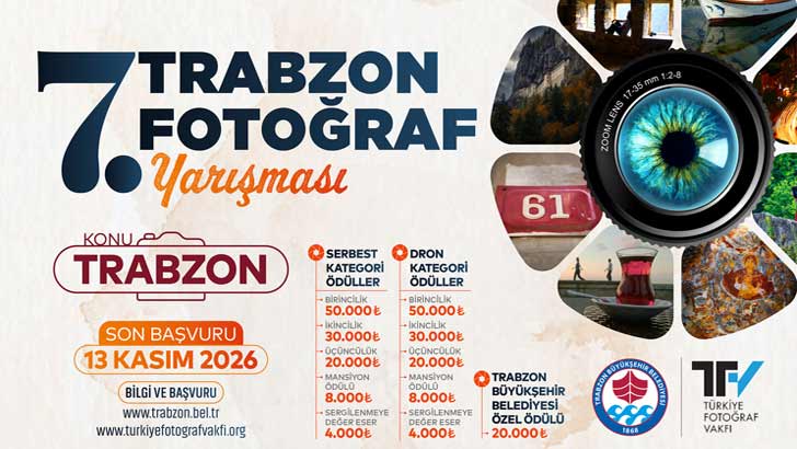 Trabzon Büyükşehir Belediyesi Ulusal Fotoğraf Yarışması 2026