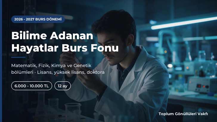 TOG Bilime Adanan Hataylar Burs Fonu Başvurusu