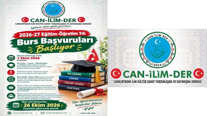CAN İLİM DER Burs Başvuruları 2026-2027