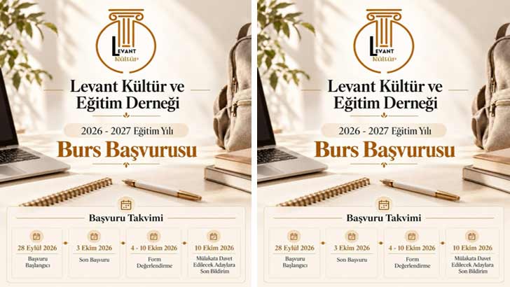Levant Kültür Ve Eğitim Derneği Bursu