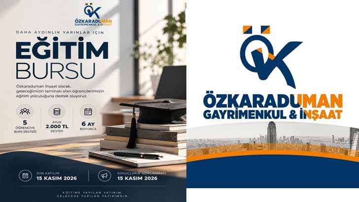Özkaraduman İnşaat Burs Başvurusu 2026-2027
