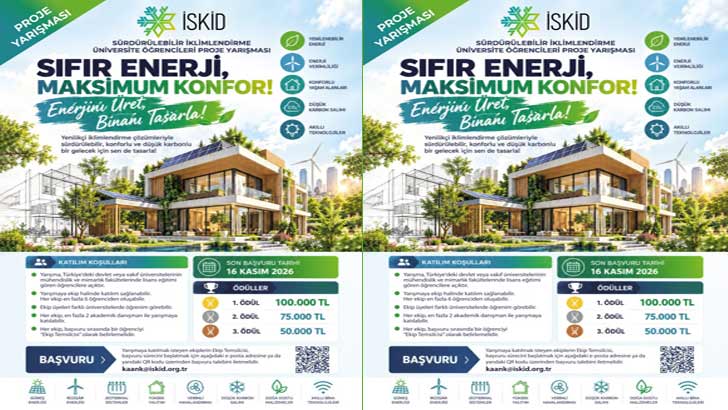 Sürdürülebilir İklimlendirme Üniversite Öğrencileri Proje Yarışması