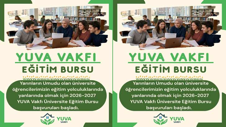 Yuva Vakfı Burs Başvuruları 2026-2027